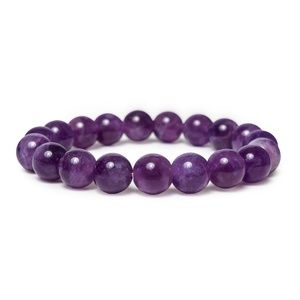 Natural Amethyst Stretch Bracelet for Woman - The Stone of Anti-stress